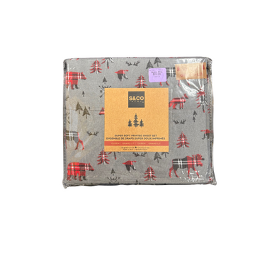 Safdie & Co. Ultra Soft Bedding 4PC Printed Sheet Set