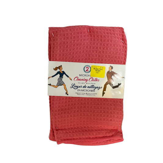 Linge de nettoyage en microfibre - paquet de 2