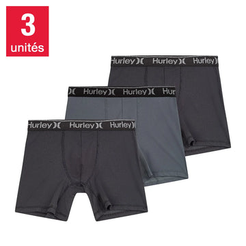 Hurley Men's Knit Boxer, 3-pack