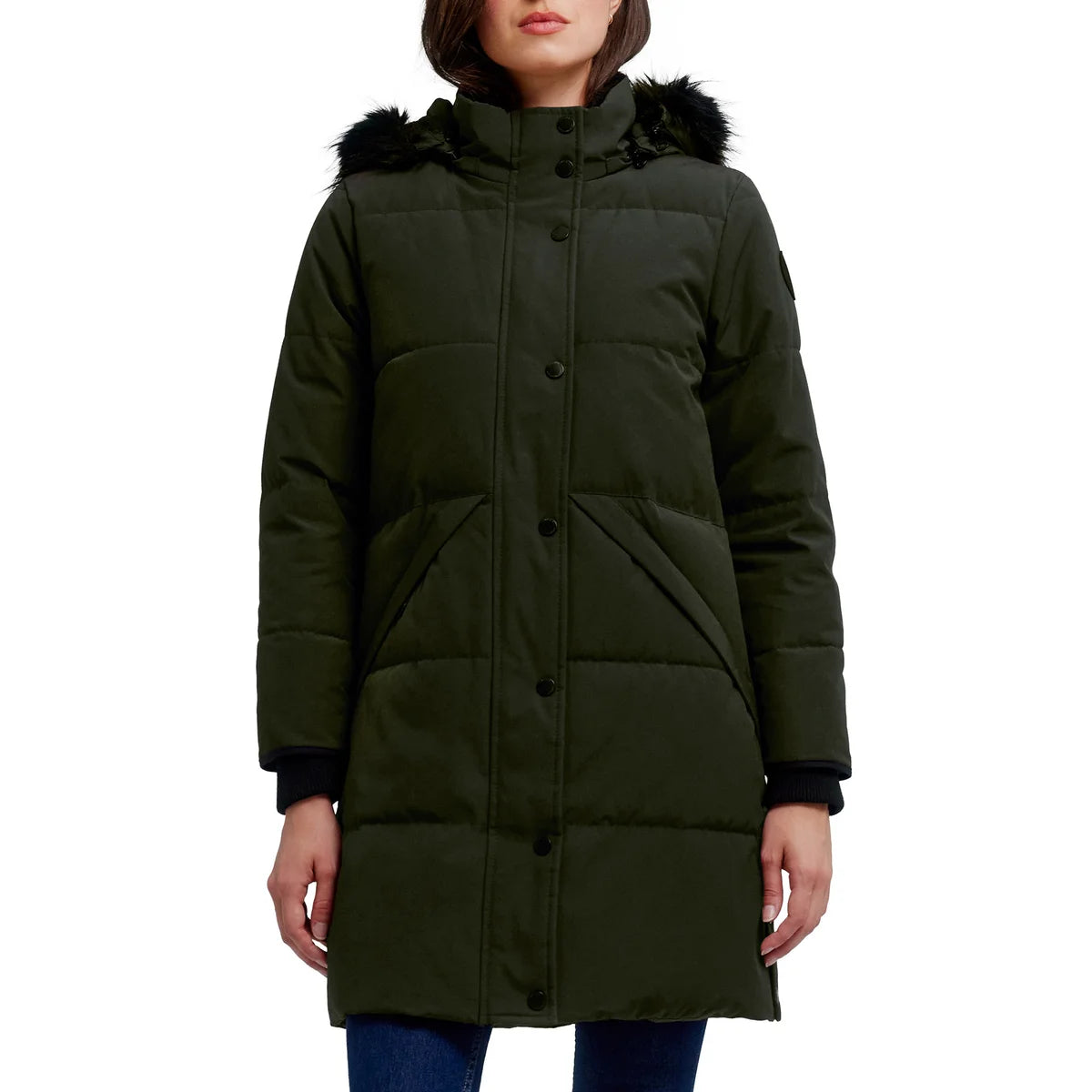 Green winter parka womens shop