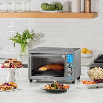 Gourmia - Friteuse à air et gril numérique à 6 tranches avec 16 préréglages de cuisson