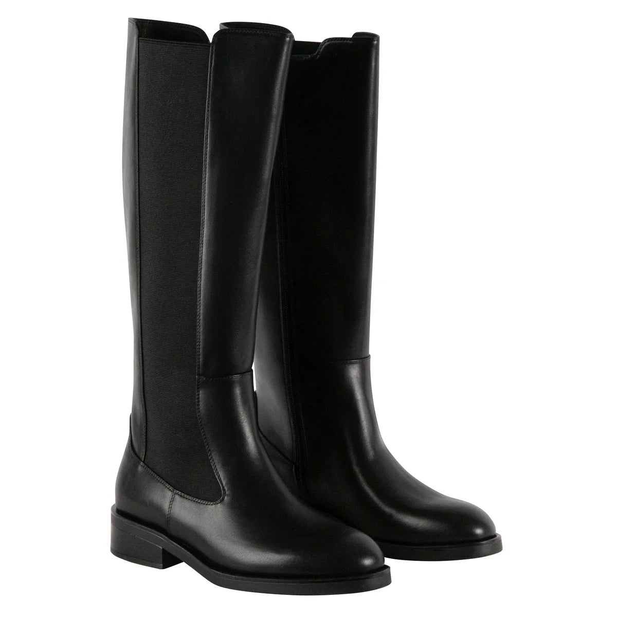 Bottes Steve Madden A-Yasmin - Cuir Noir - Taille 7 US - Genouillère - Neuf Sans Emballage