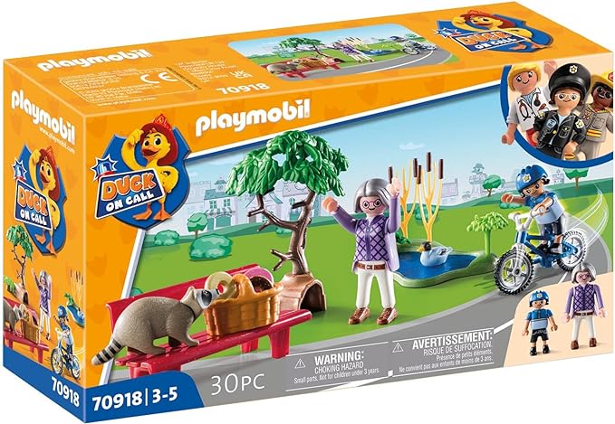 Playmobil police bike sale with led light