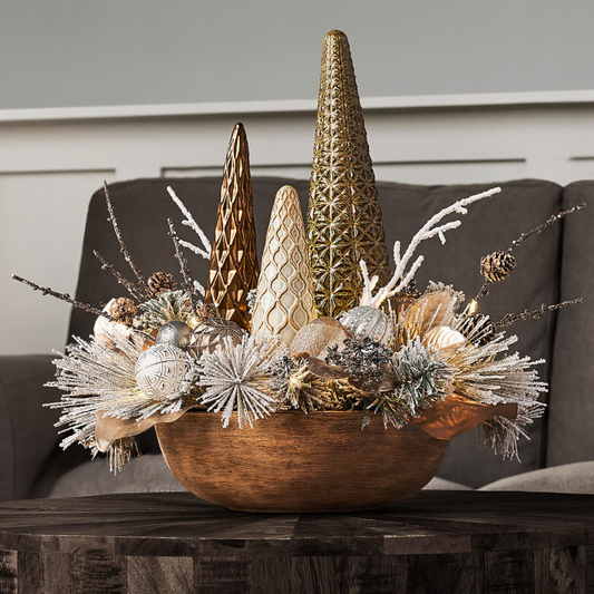 20-inch (51 cm) pre-built-in table center with 35 LED lights