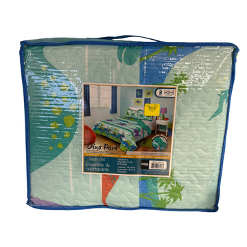 Color Your Home Junior - Ensemble de courtepointe - 3 pièce - Dino Park