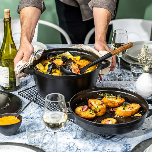 STAUB - Ensemble de Cocottes en fonte empilable, Petit, 3 pièces