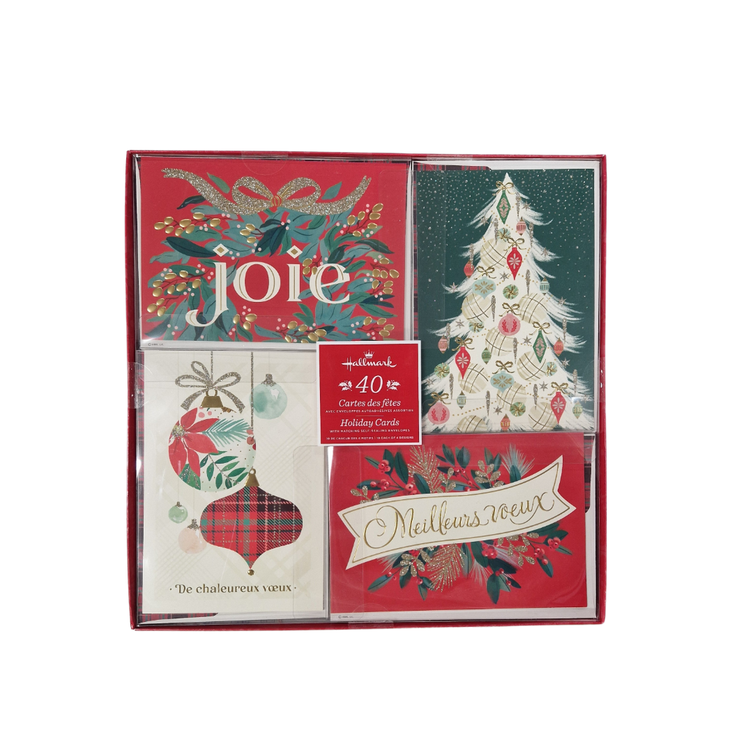 Lot De 18 Cartes De Noël Religieuses Dans Une Boîte Avec