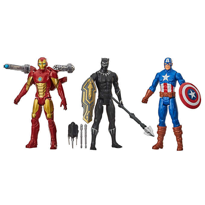 Marvel Titan Hero Series Blast Gear - Avengers - Package of 3 figurine