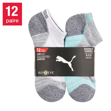 Puma – Chaussette athlétique Repreve pour femme, 12-paire