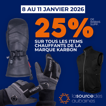ITEMS CHAUFFANTS KARBON À 25% - 8 AU 11 JANVIER