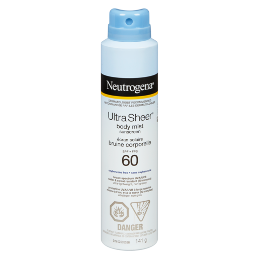 Neutrogena Ultra Sheer Écran solaire en bruine corporelle, FPS 60