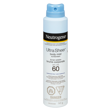 Neutrogena Ultra Sheer Écran solaire en bruine corporelle, FPS 60