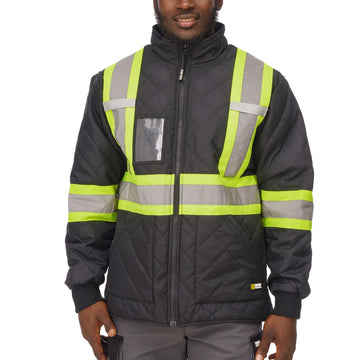 Holmes Workwear - Veste de réfrigération matelassée haute visibilité
