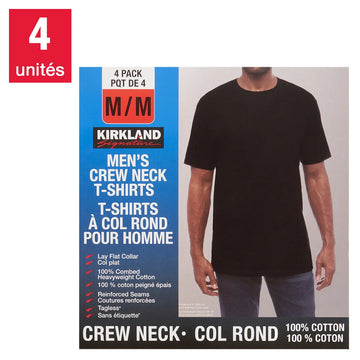 Kirkland Signature - Men's 4-Pack Crew Neck T-Shirts