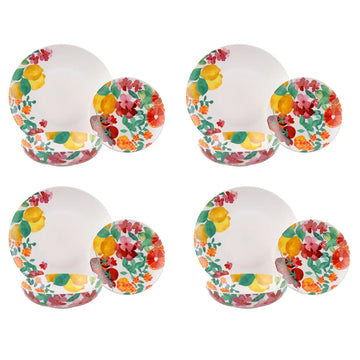 Maxwell & Williams Capri - Service de vaisselle en porcelaine, 12-pièces