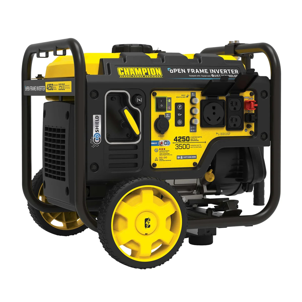 Champion - Generator of 4,250 Watts with open chassis with wheels