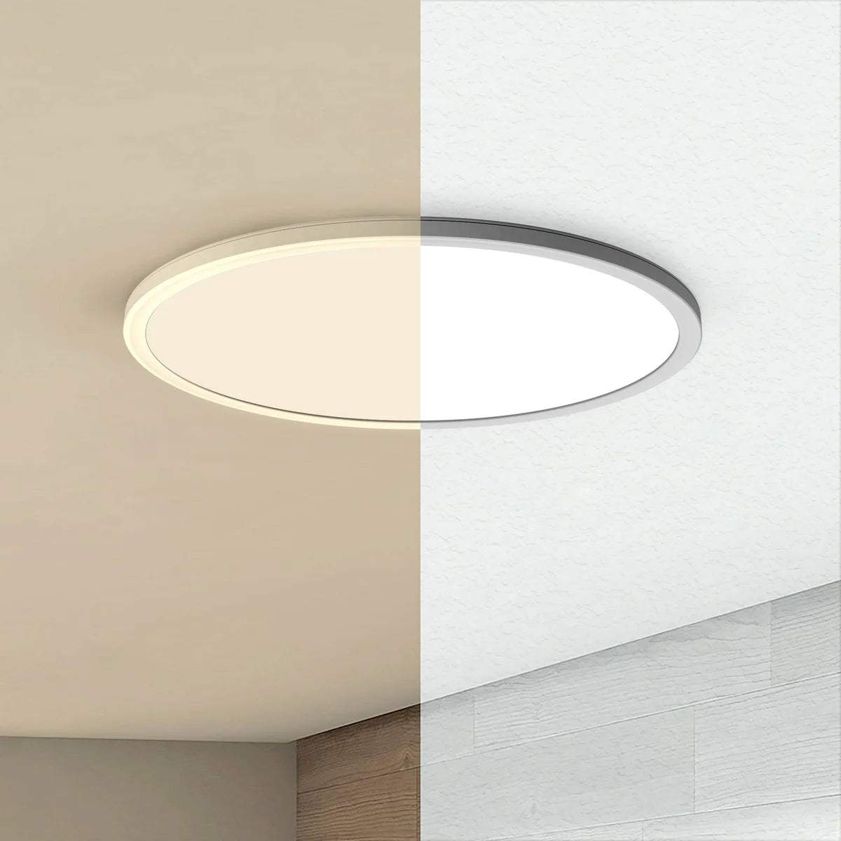 Del Koda ceiling light of 38.1 cm (15 in) with adjustable color