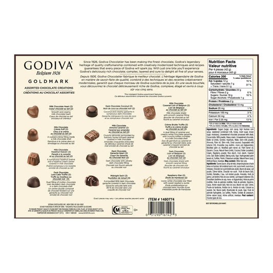 Godiva - Creations with matching chocolates, 272 g