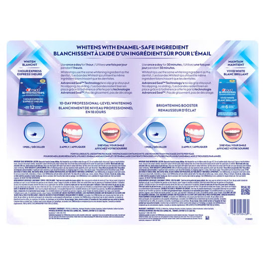 Crest 3D Whitestrips - Ensemble de blanchiment des dents