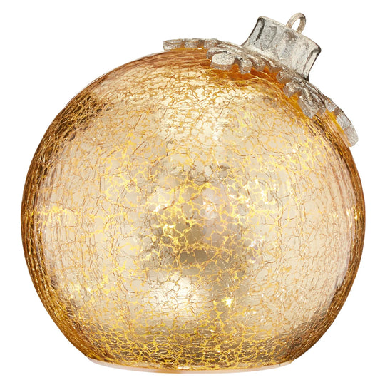 Set of three decorative glass ornaments