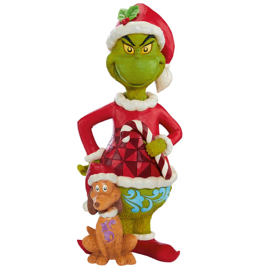 Grincheux et Max Statue de Noël de 50,8 cm (20 po) par Jim Shore