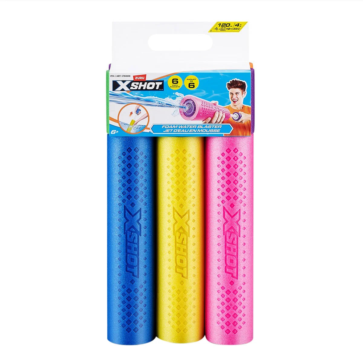 X-Shot - Foam Water Gun 6-pack