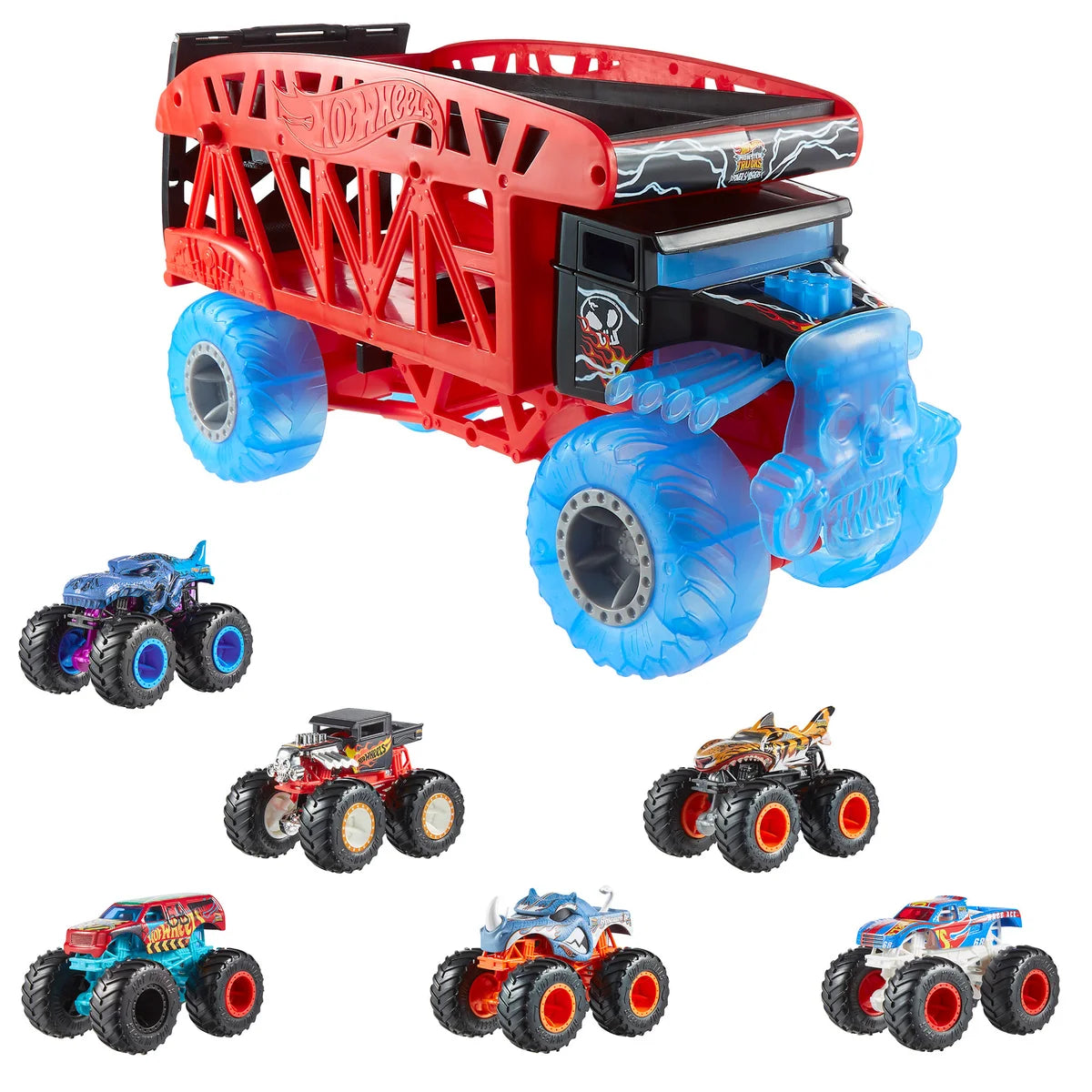 Le coffret Monster Mover et 6 Véhicules de Hot Wheels Monster Trucks