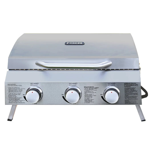 BBQ portatif NXR à 24 000 BTU 3 brûleurs au gaz propane