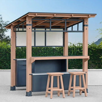 Yardistry 7.6 ft. x 7.6 ft. Backyard canteen