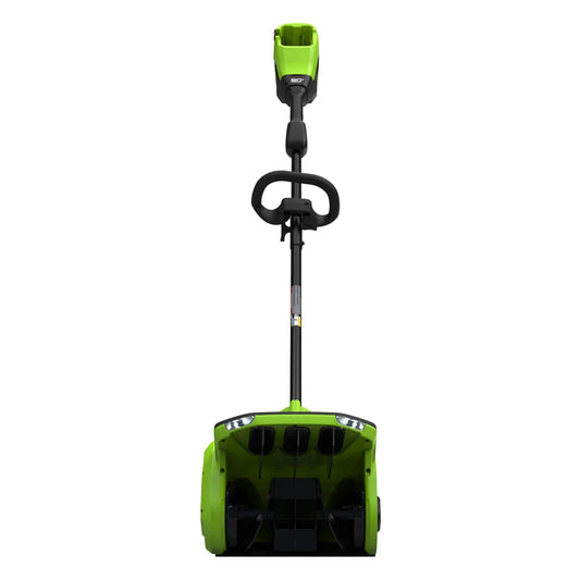 Pelle à neige sans balais Greenworks 80V, 12 pouces avec volets directionnels, batterie 2,0 Ah et chargeur inclus