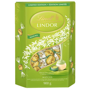 Lindt Lindor - Matcha chocolate truffles, 900 g