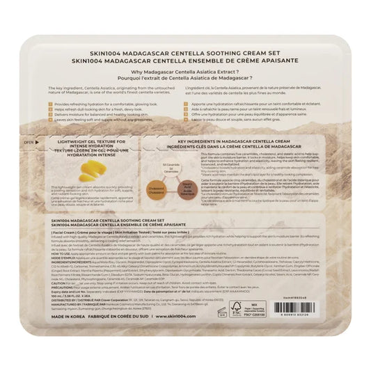 SKIN1004 Madagascar Centella - Crème apaisante, 2 x 100 ml