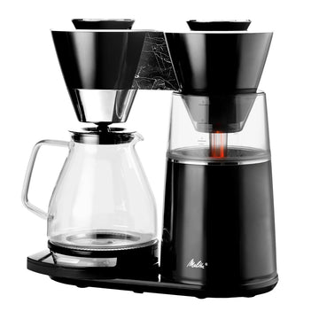 Melitta Vision - Luxury filter coffee maker, 12 cups with turning dashboard and black marble finish