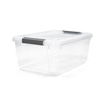 Accent - 12.2L Clear Storage Bin with Latches - Sold Individually