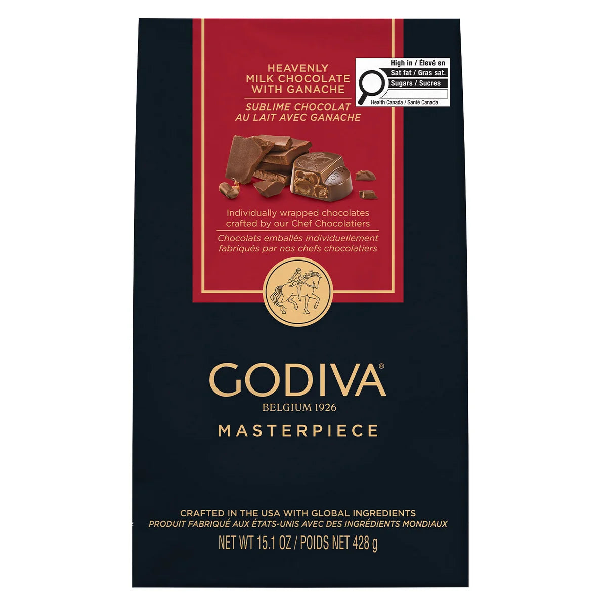 Godiva Masterpiece Sublime Milk Chocolate with Ganache 428g