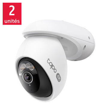 TP-Link Tapo - Caméra de surveillance Outdoor WiFi panoramique et inclinable, ensemble de 2