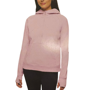 Lolë - half -zip sweater with women's cap