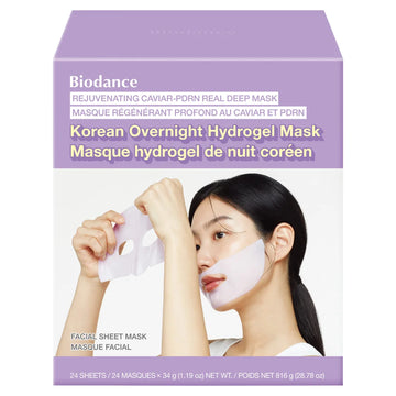 Biodance - Masque régénérant profond au caviar et PDRN, 24 masques