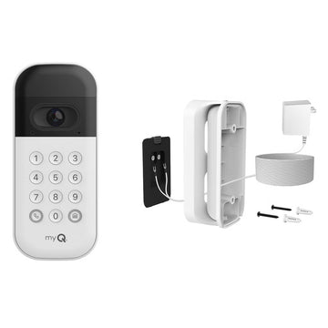 myQ - Clavier vidéo intelligent pour garage avec kit d'adaptateur secteur
