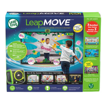 LeapFrog LeapMove Système de jeu vidéo d'apprentissage actif avec jeu en prime - Version anglaise
