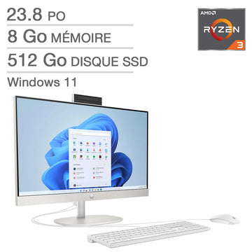 HP - Ordinateur tout-en-un de 23,8 po