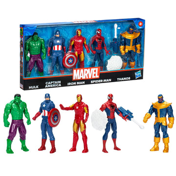 Marvel - Paquet de 5 figurines, 6 pouces