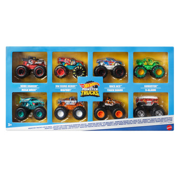 Hot Wheels - Monster Trucks - Coffret de 8 camions