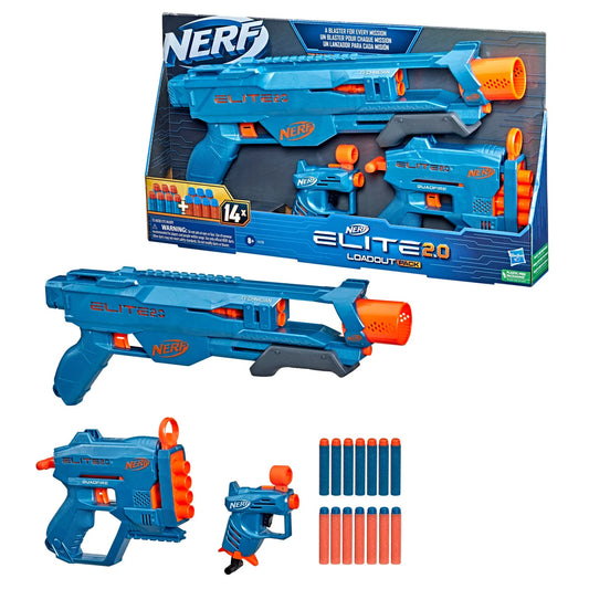 NERF Elite 2.0 Loadout Blaster Pack with 14 Foam Darts