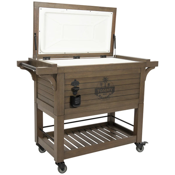 Tommy Bahama - Glacière roulante, 100QT, bois