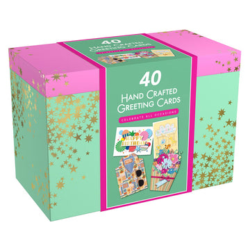 Collection of greeting cards for all occasions, 40-pack