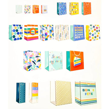 Hallmark - Recycled Holiday Gift Bags, 20 pieces