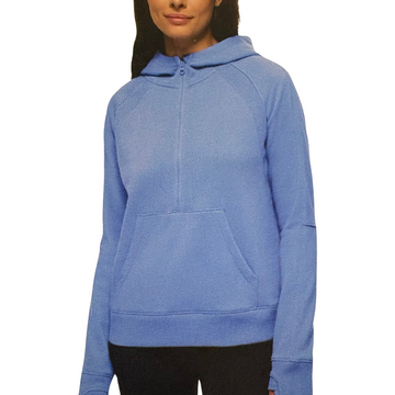 Lolë - half -zip sweater with women's cap