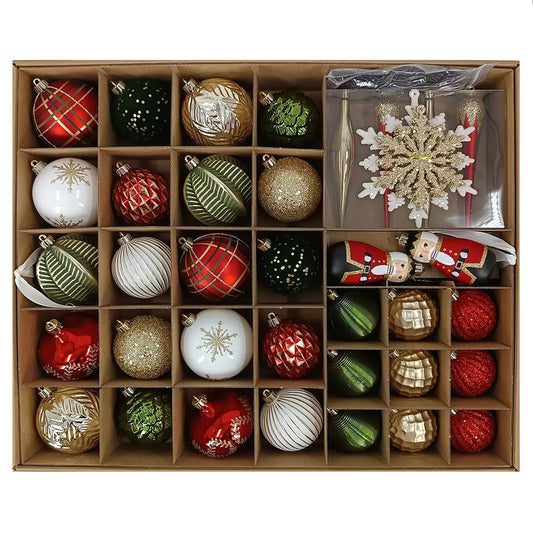 CGH - Assorted Christmas decorations, 80 pieces
