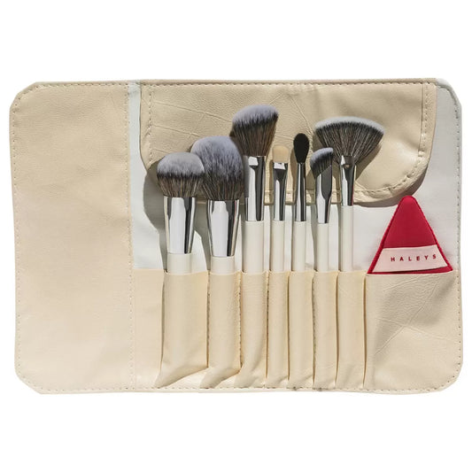 Coffret de pinceaux de maquillage signature Halley's (9 pièces)